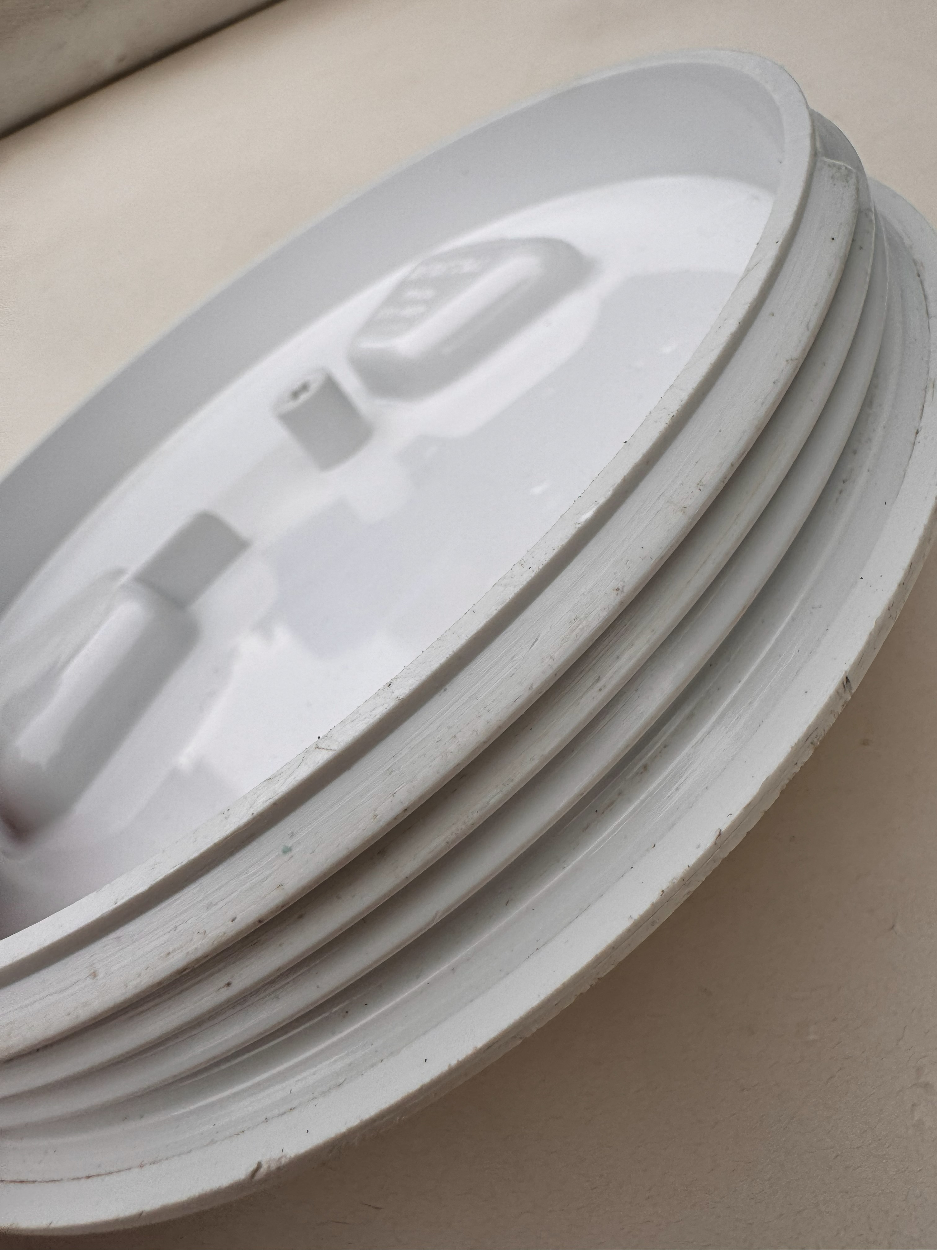 Beckson or West Marine 6 inch screw-in inspection port thread view