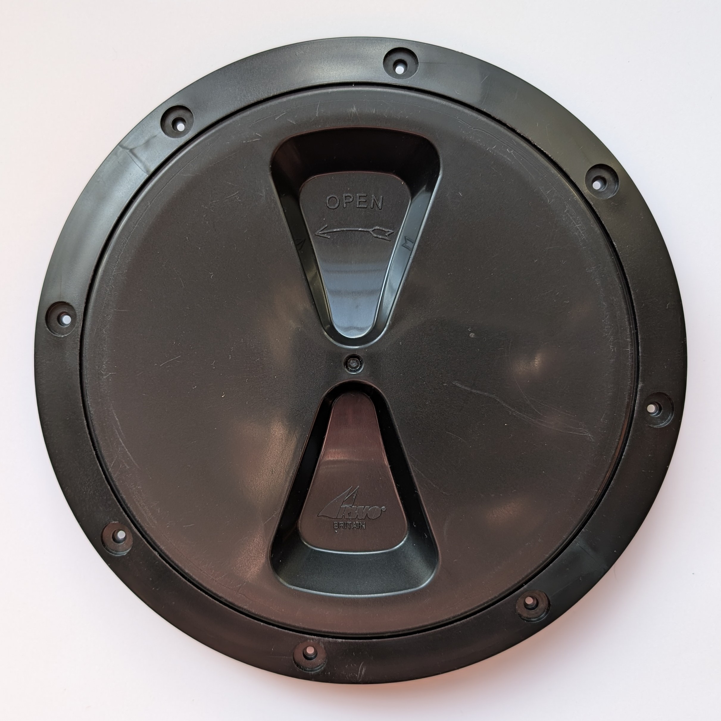 Installed view of RWO or Allen 6 inch inspection port