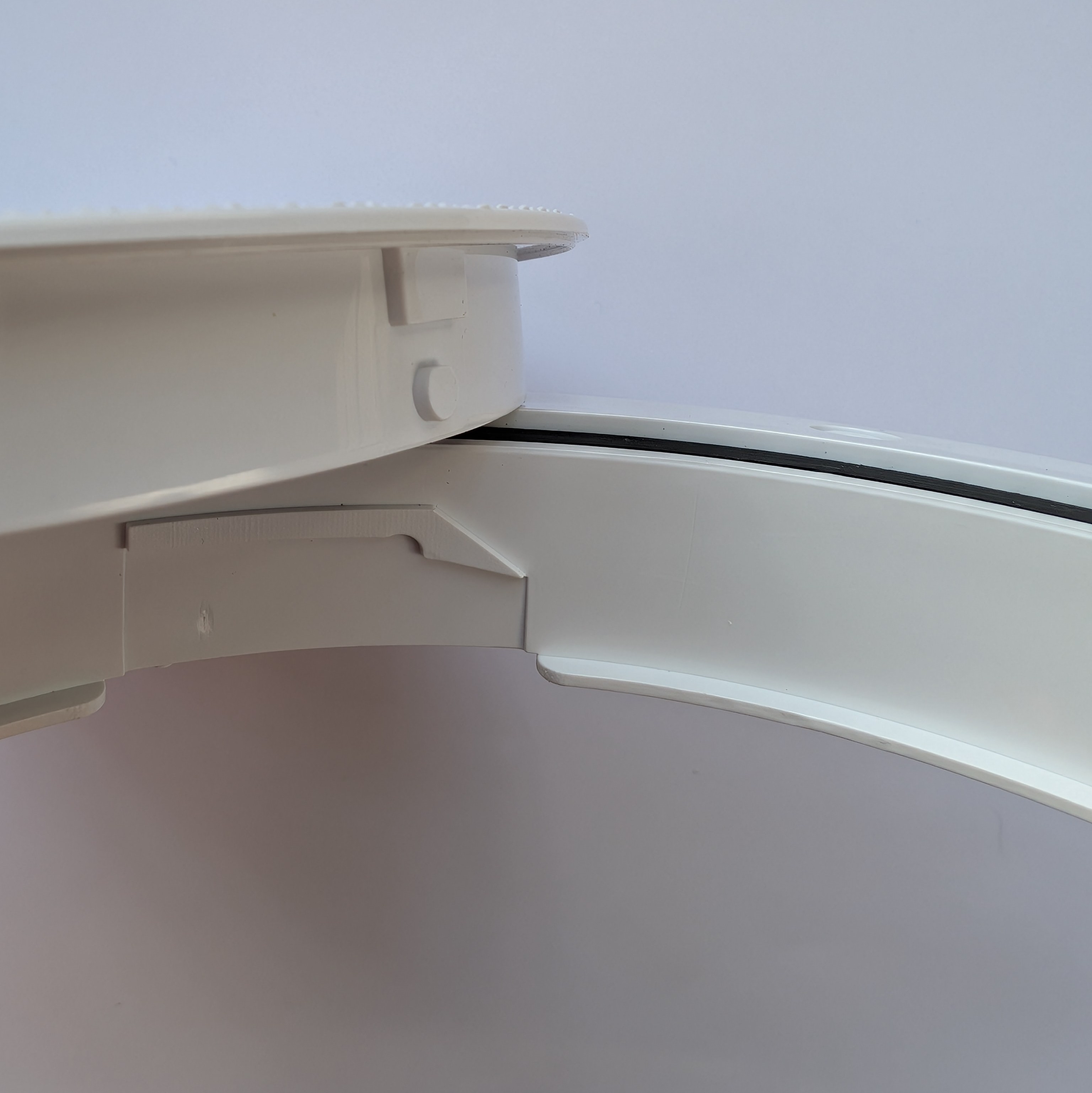 Sea-Dog Line 6 inch quarter-turn inspection port locking-tab view