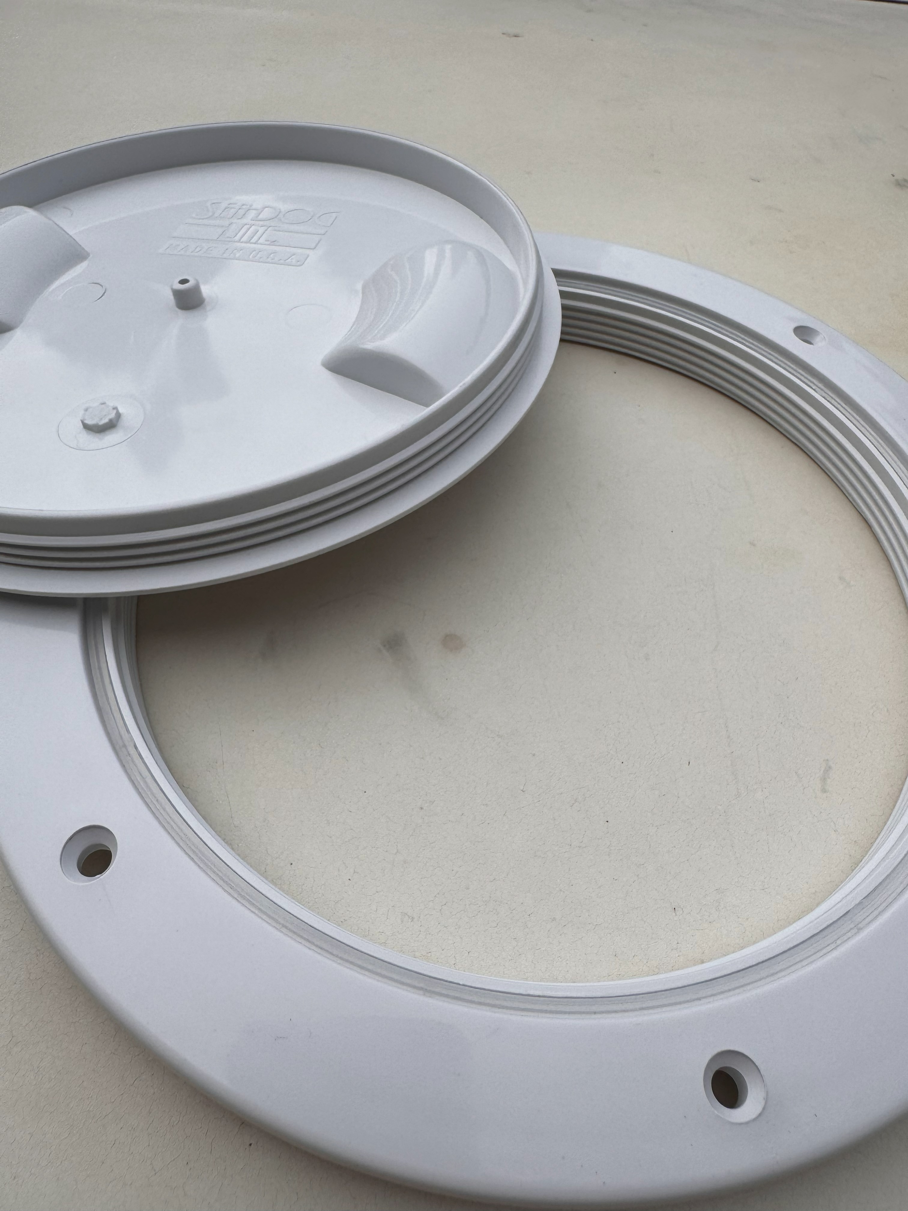 Sea-Dog Line 6 inch screw-in inspection port thread view