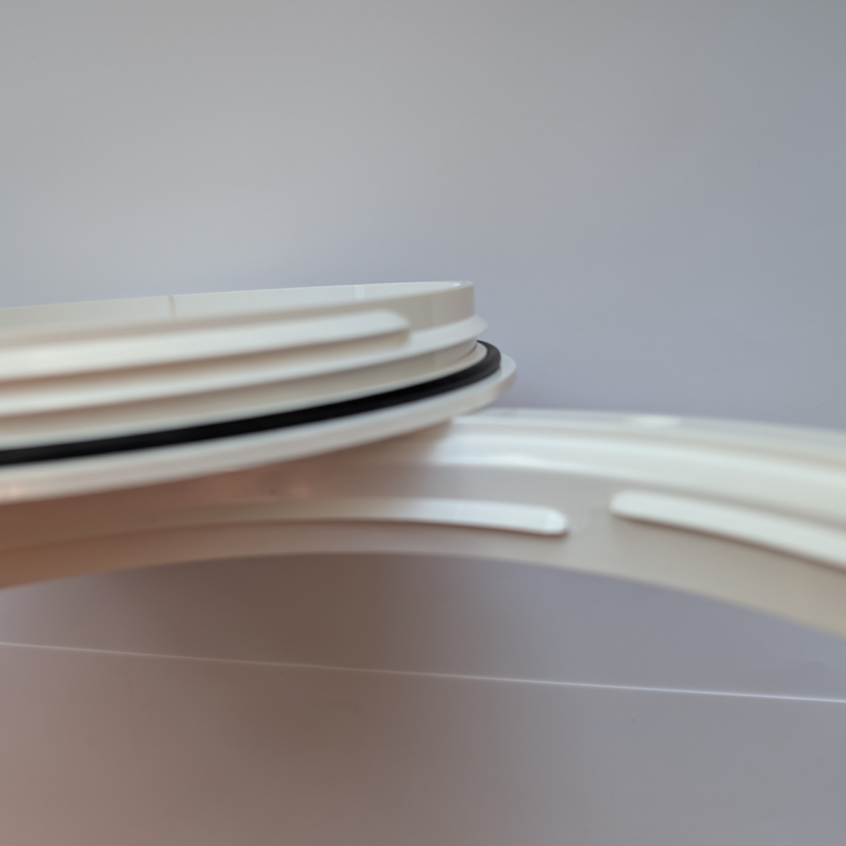 Beckson or West Marine 8 inch screw-in inspection port thread view