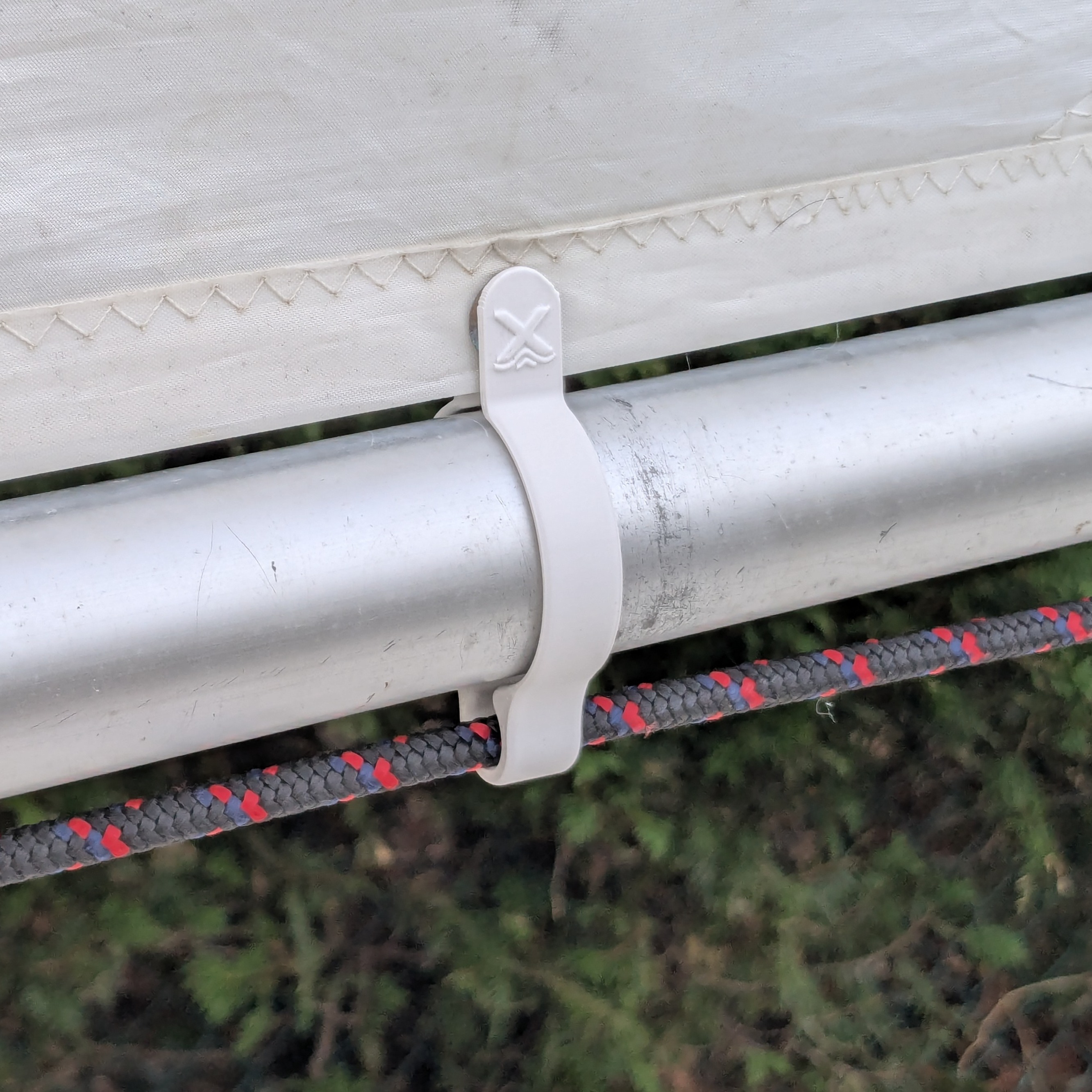 Sail Ring with Mainsheet Hanger Close